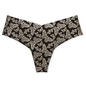 Victoria's Secret Sexy Black-Gold Thongs Panty